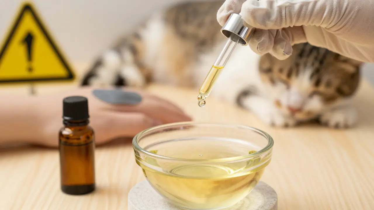 Diluting essential oil in carrier oil for safe topical application